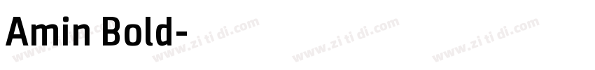 Amin Bold字体转换